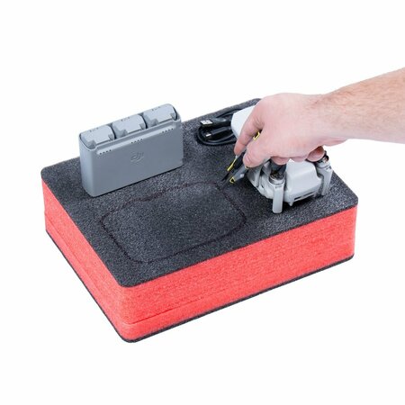 5S Supplies Replacement ECONO FOAM for Pelican 1200 Protector Case PEL-1200-BLK/RED